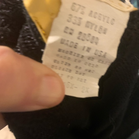 Vintage HAND-LOOMED Dressy Sweater,SLENDERIZING Black with Large Sparkling Gems! - Picture 4 of 12